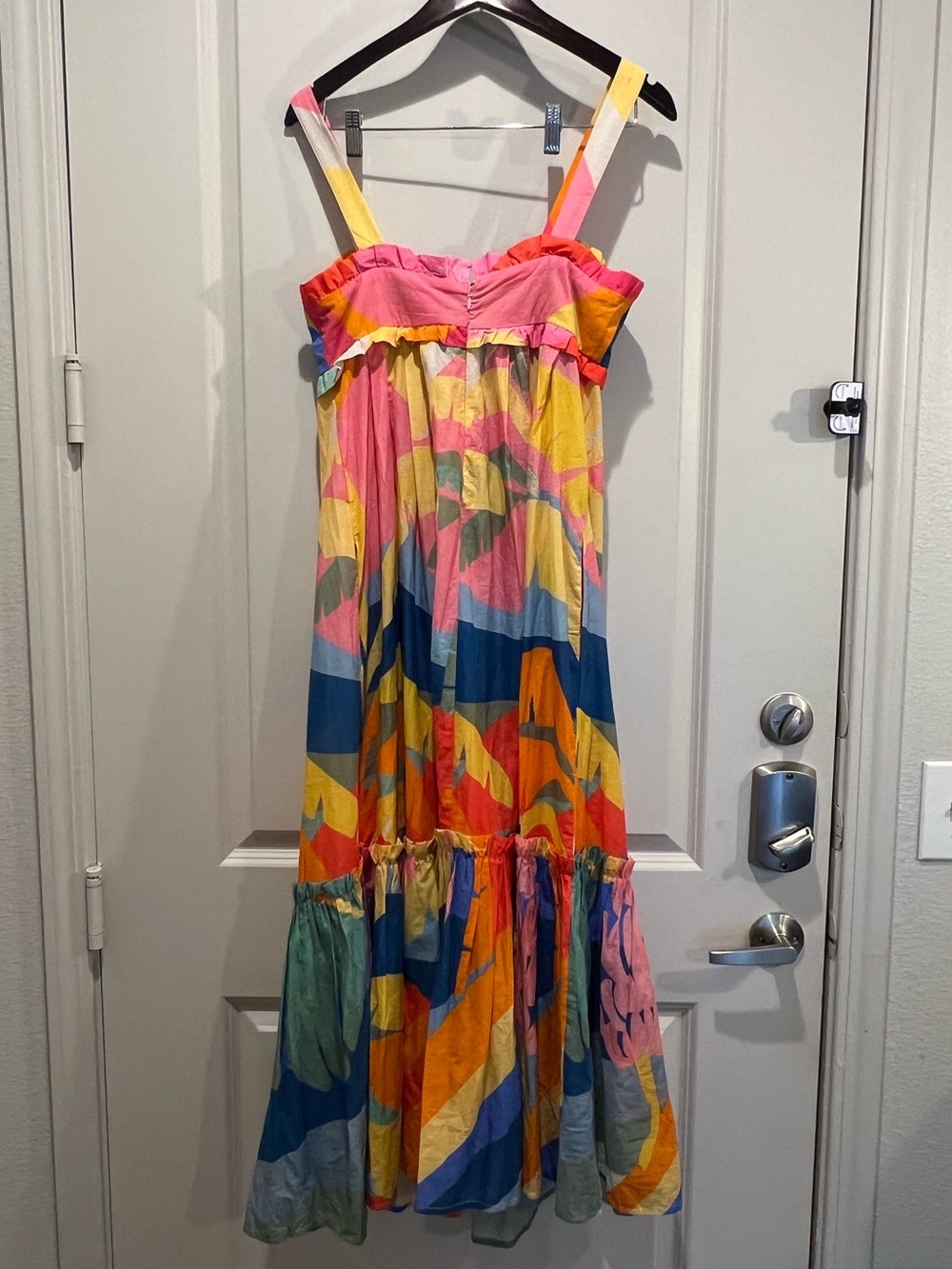 FARM Rio Tropical Sunset Cotton Maxi Dress Size M NWT - Picture 4 of 8